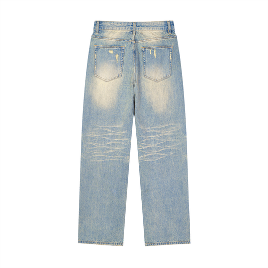 VINTAGE UNISEX RAW DENIM JEANS
